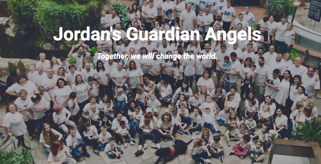 overhead group shot of Jordan's Guardian Angels
