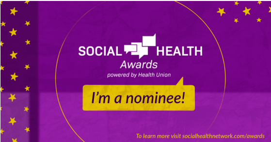 Social Health Awards. I'm a nominee.